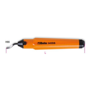 Rebabador de acero HSS con cuchilla giratoria intercambiable - 345SB